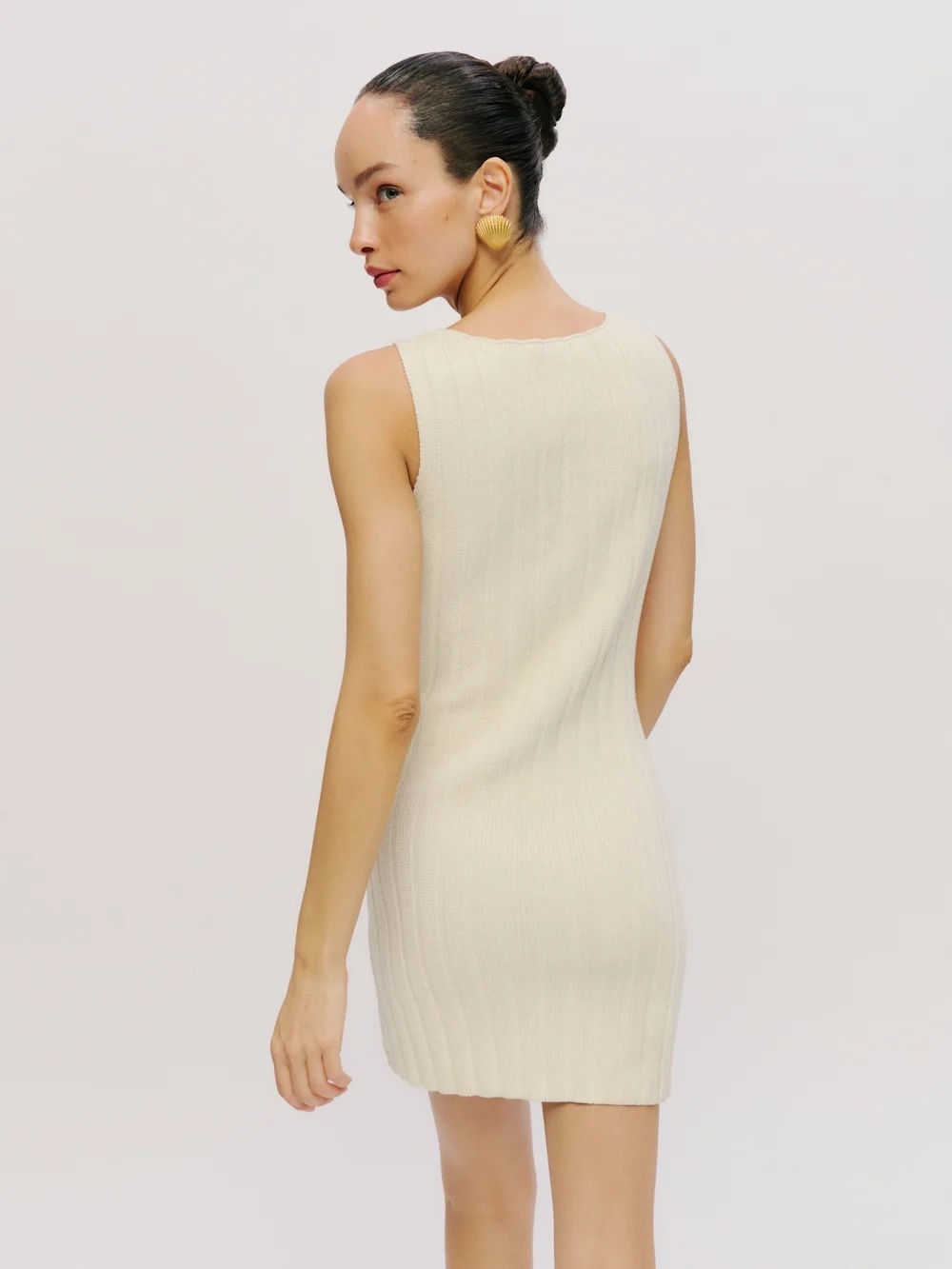 Reformation Poppy Ribbed Mini Dress - Picture 3 of 7